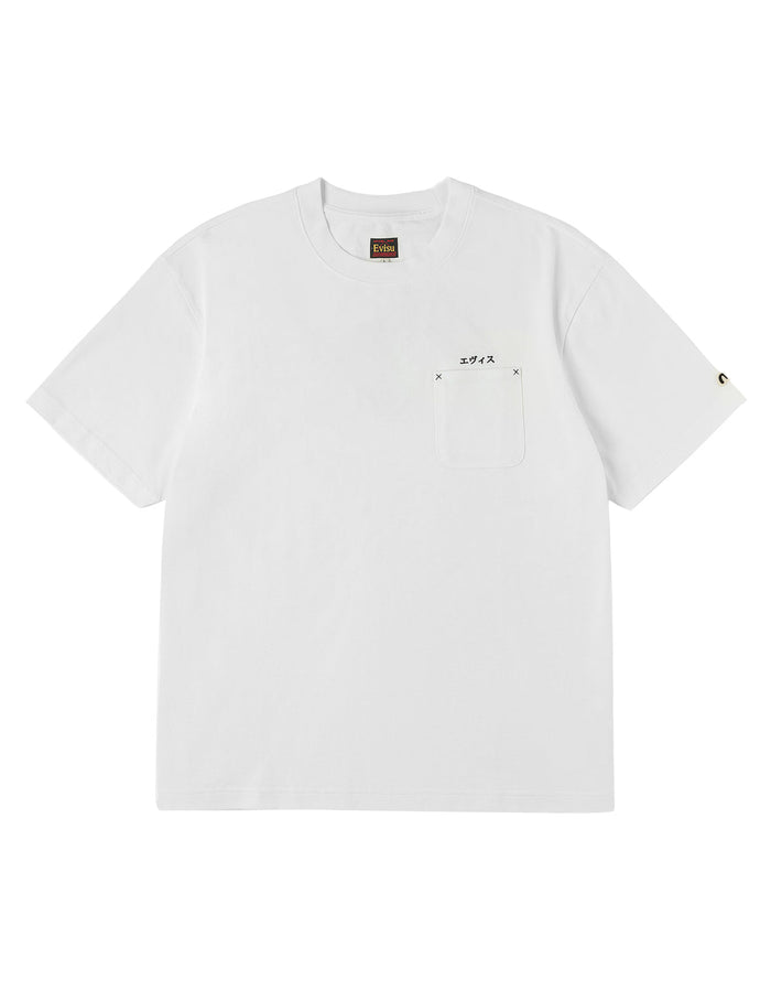 Japanese Logo Embroidery Pocket T-shirt