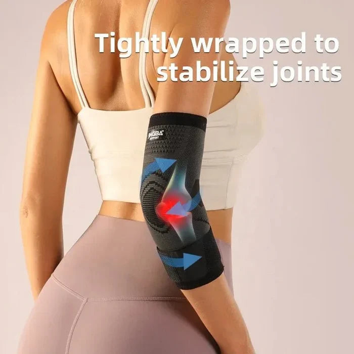 JINGBA Tennis Elbow Compression Support Sleeve Brace for Workout Arm Support - Allen-Fitness