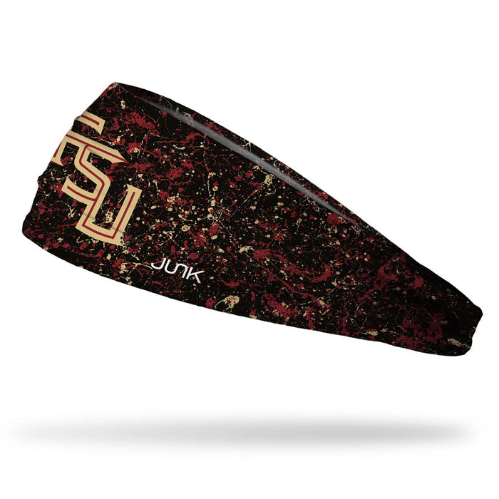 Junk Brands Stacked FSU Splatter Headband - Black