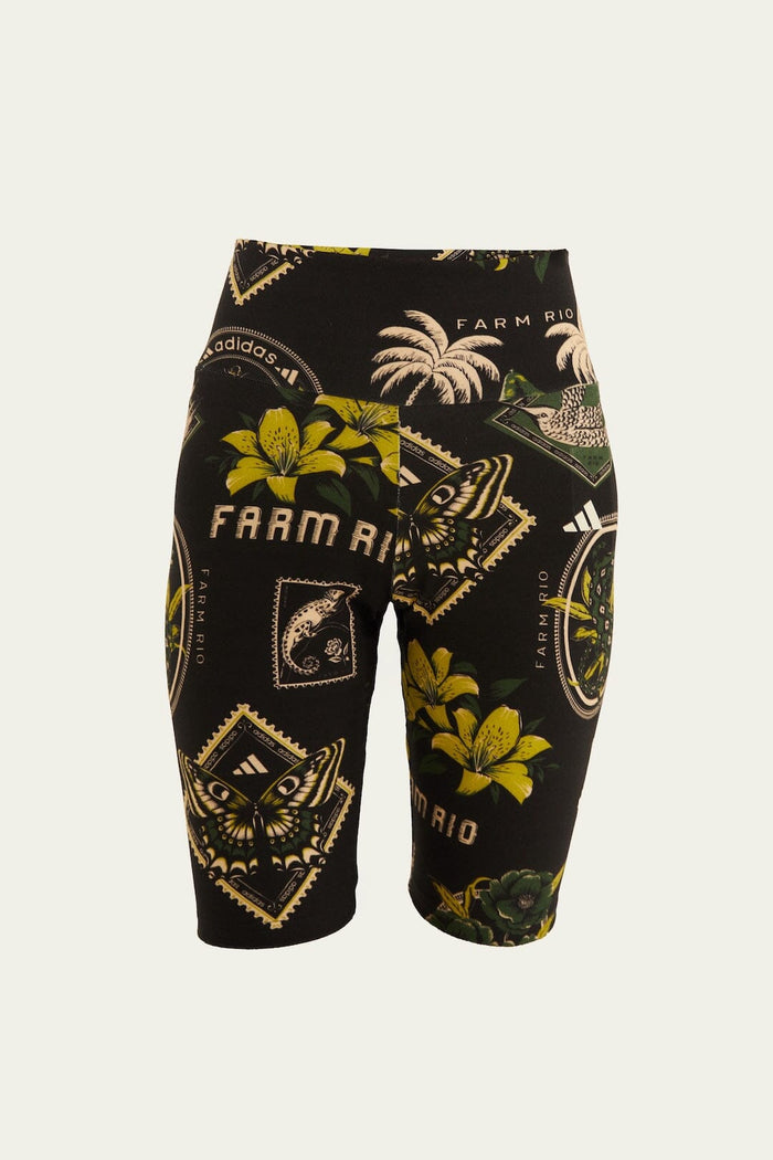 FARM Rio model wearing the Label Garden Black Adidas Bike Short