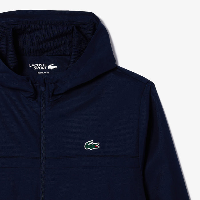 Lacoste - Water-Repellent Sport Track Jacket in Navy - Nigel Clare