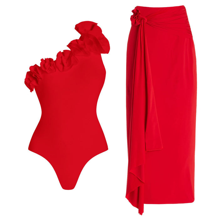 Lava Swimsuit Set - Red