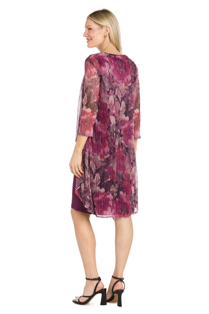 Lurex Jacket Dress with Necklace