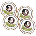 Magnolia Lane Florida State University Seminole Logo Design 10.5" Dinner Plate Set
