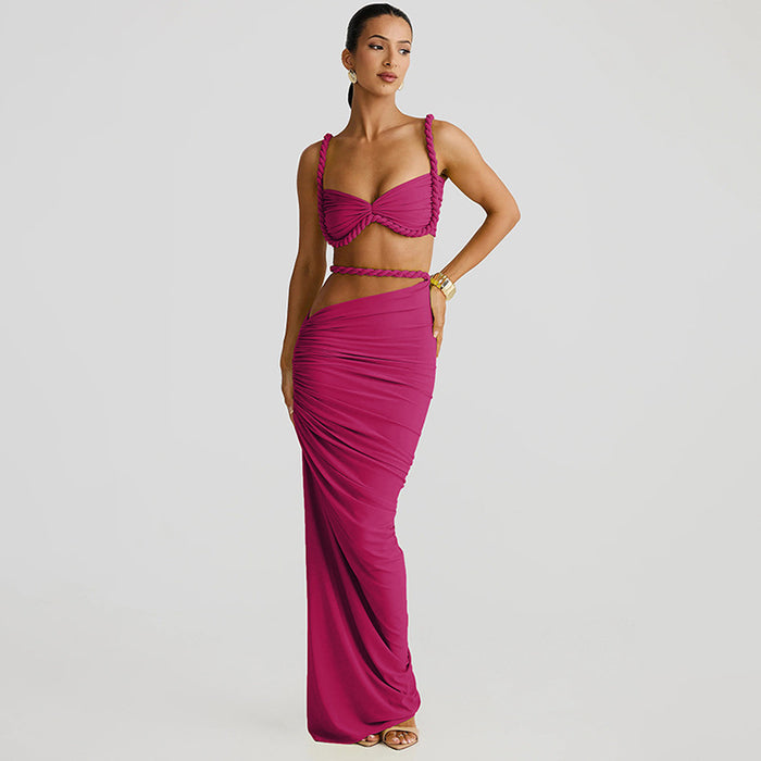 Makoko Co-Ord set - Rose Red
