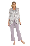 Metallic Patterned Pantsuit