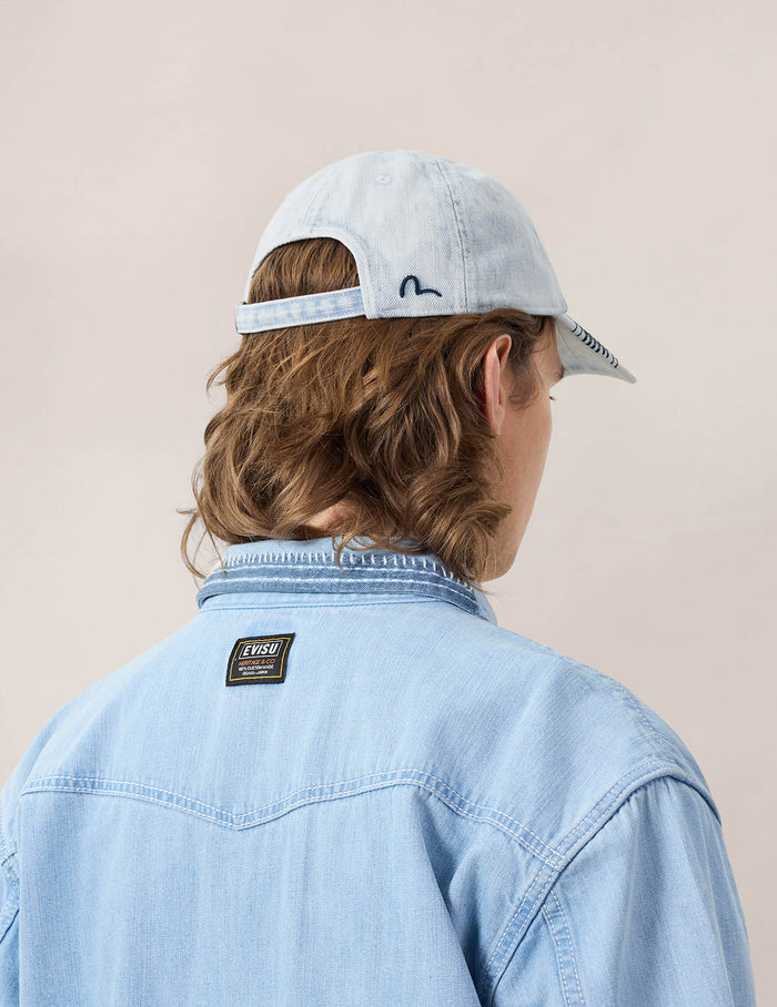 Minimal Embroidery Heavy Washed Cap