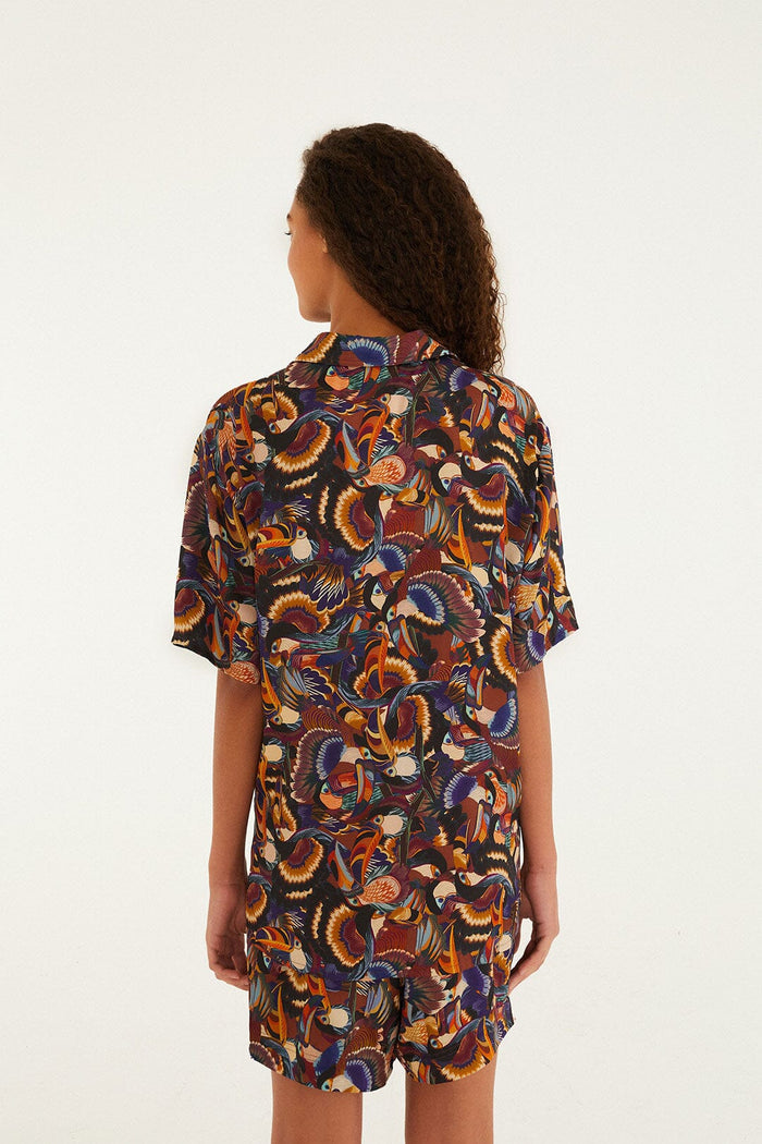 Multicolor Flying Toucans Shirt
