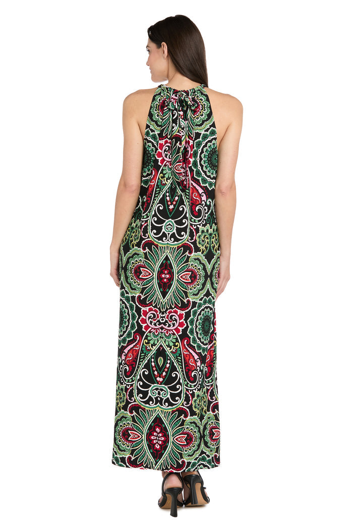 Mystic Flow Patterned Maxi Dress