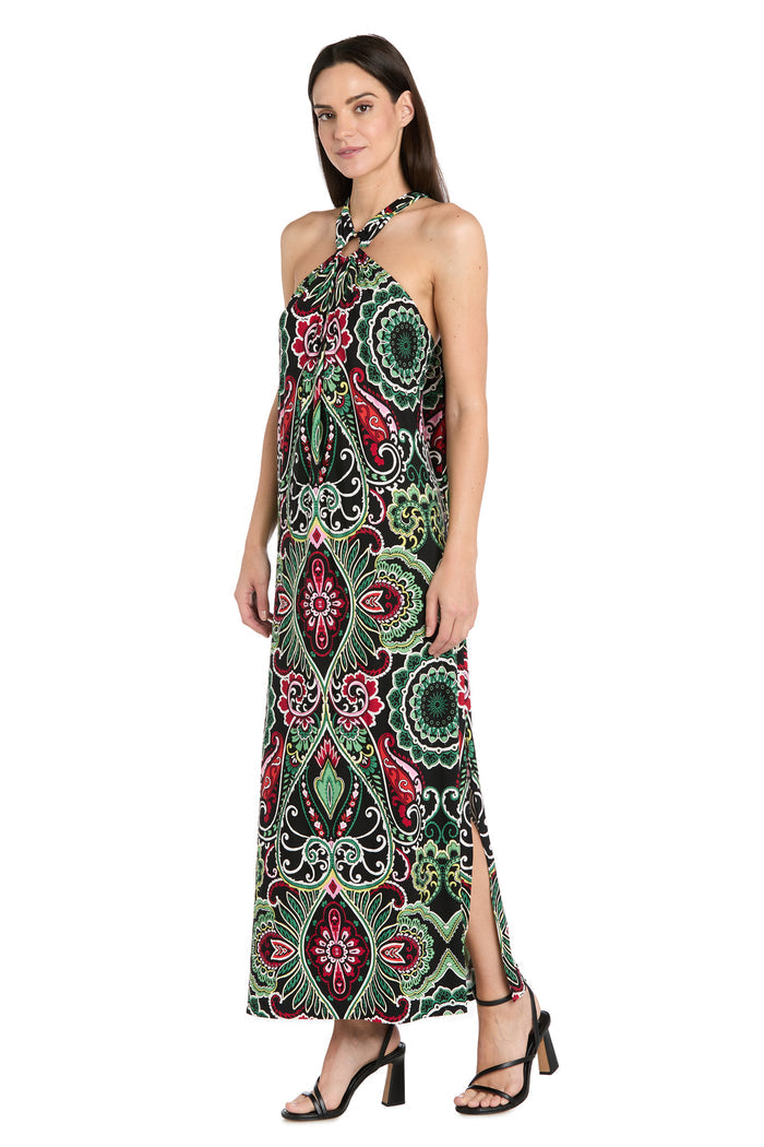 Mystic Flow Patterned Maxi Dress
