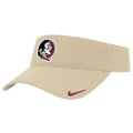 Nike Men's Seminole Logo Adjustable Dri-fit Ace Swoosh Visor - Vegas Gold