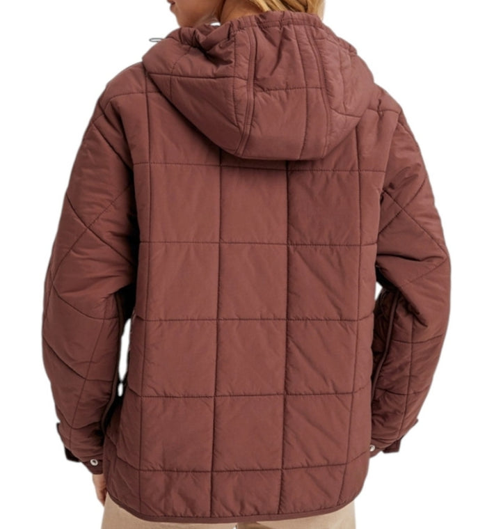 Quilted Puffer Pullover