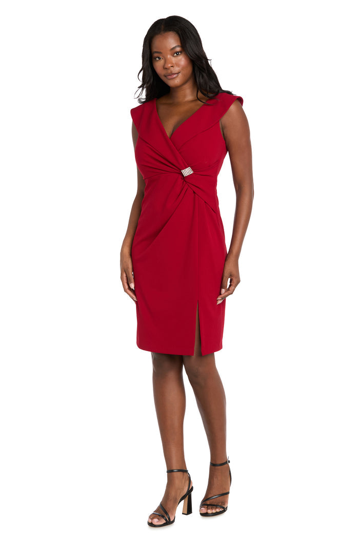 Radiant Twist Front Cocktail Dress