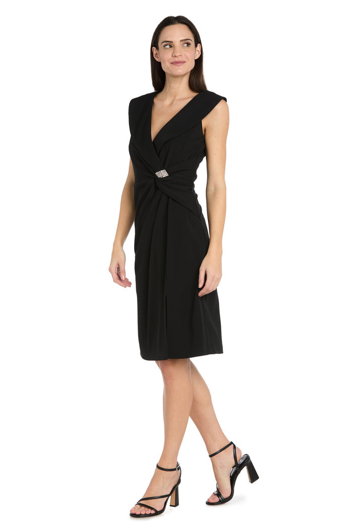Radiant Twist Front Cocktail Dress