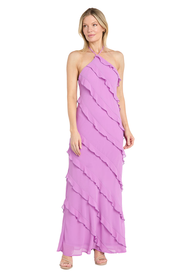 Remi Ruffle Halter Dress