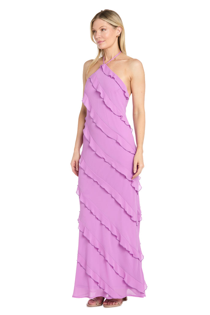 Remi Ruffle Halter Dress