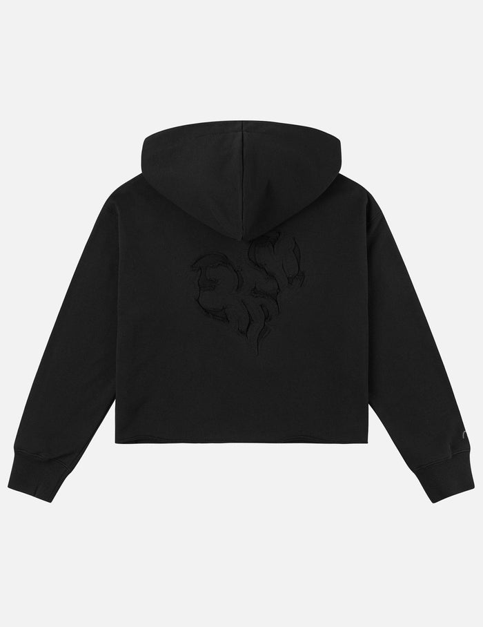Reversed Fabric Patched Sweatshirt