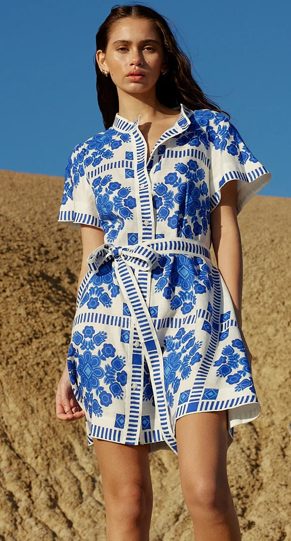 Ripley Mini Dress - Blue