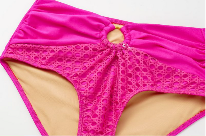 Rose Wave Bikini Set - Pink