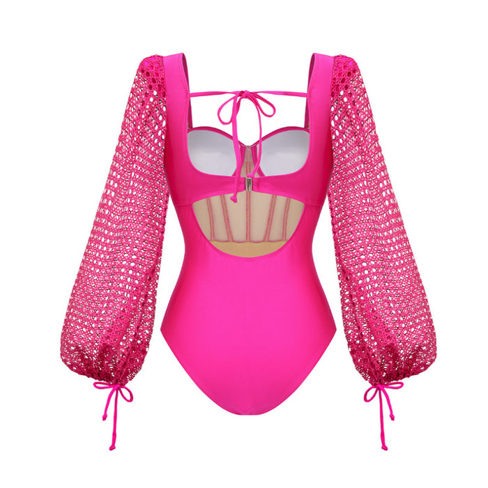 Rose Wave Swimsuit  - Pink