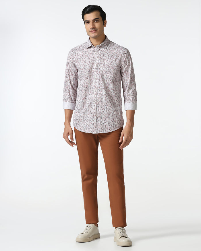 Rust Printed Shirt - Emeric