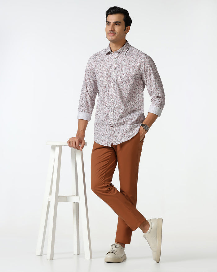Rust Printed Shirt - Emeric