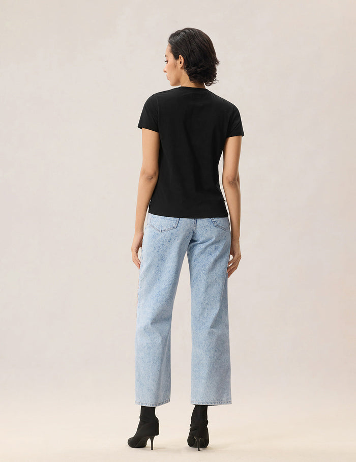 Seagull Cut-out Jeans