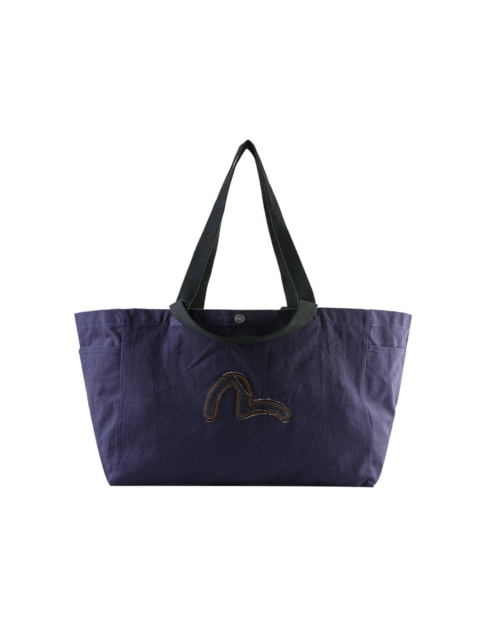 Seagull Denim Applique Tote Bag