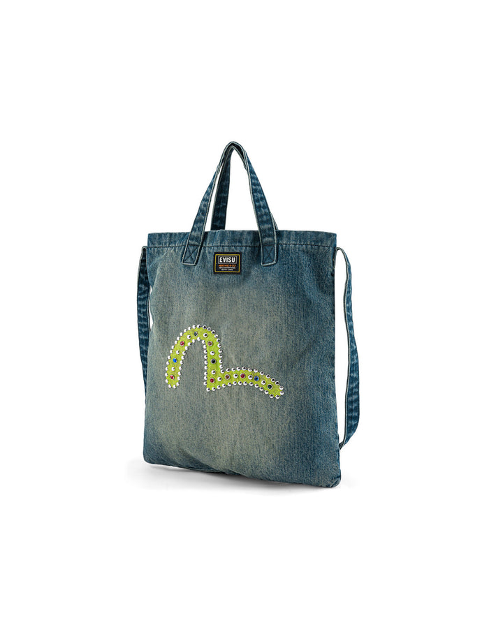 Seagull Denim Tote Bag
