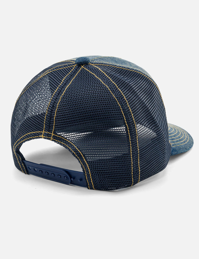 Seagull Pocket Denim Mesh Trucker Cap