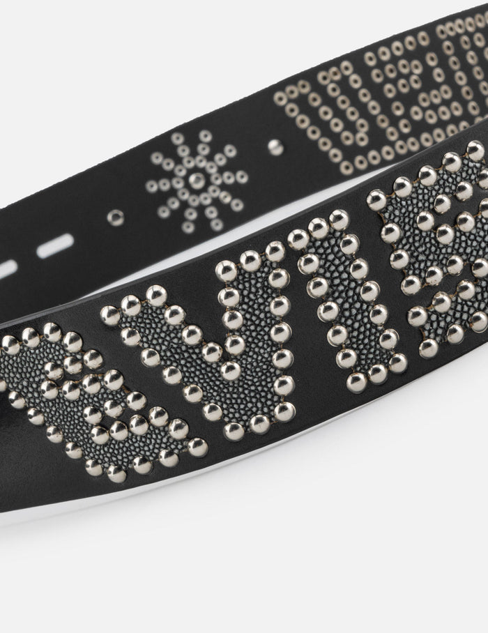 Seagull studded belt