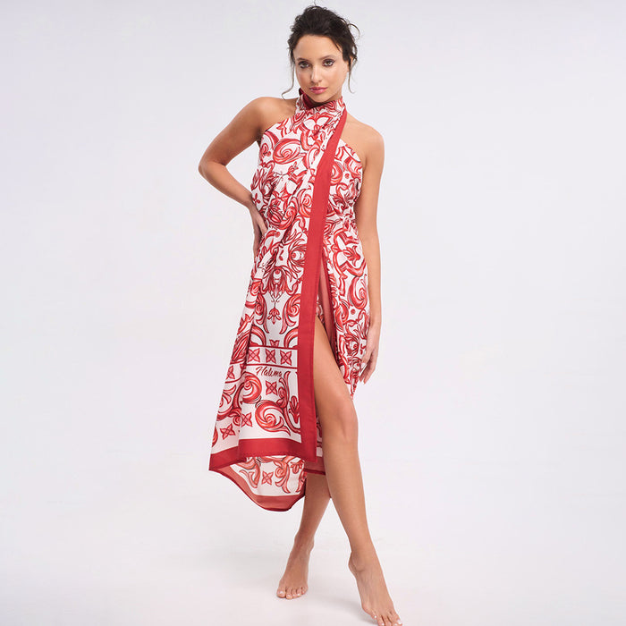 Seaside Rouge Swimsuit Set - Red