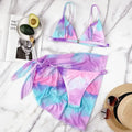Summer 3 piece women swimsuit triangle micro bikini set swimwear - Allen-Fitness