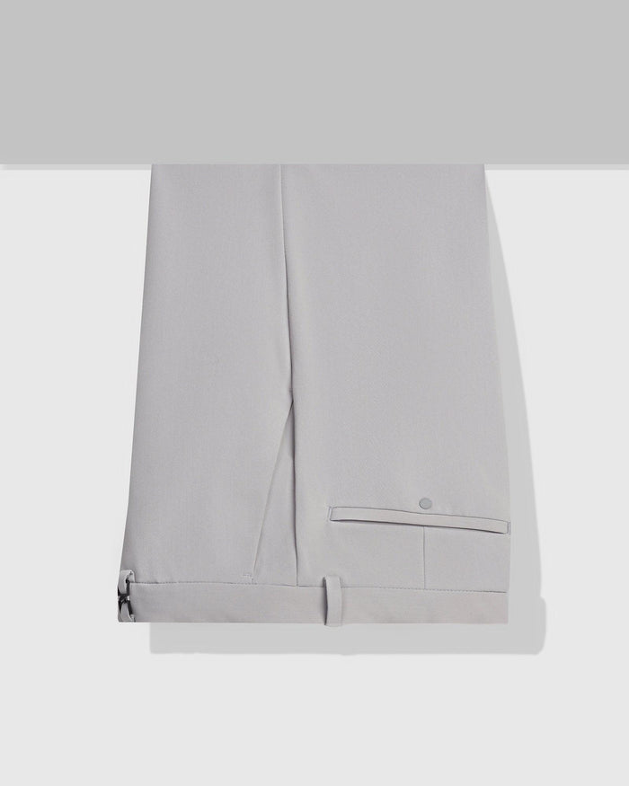 TechPro Slim Fit B-91 Formal Grey Solid Trouser - Sonet