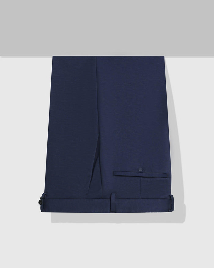 TechPro Slim Fit B-91 Formal Navy Solid Trouser - Explorer