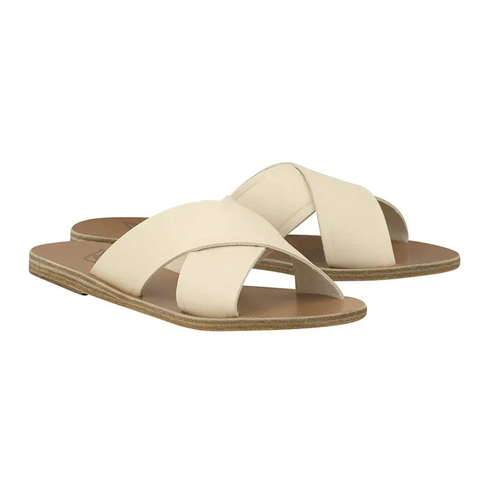 Sandals Ancient Greek Sandals Thais Links Slide Sandals Off White Apoella