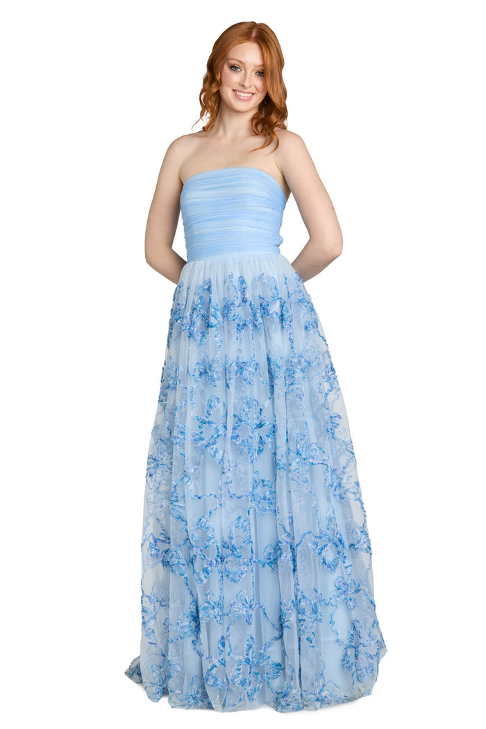 The Arabella Blue Bloom Gown