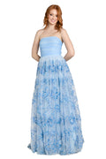 The Arabella Blue Bloom Gown
