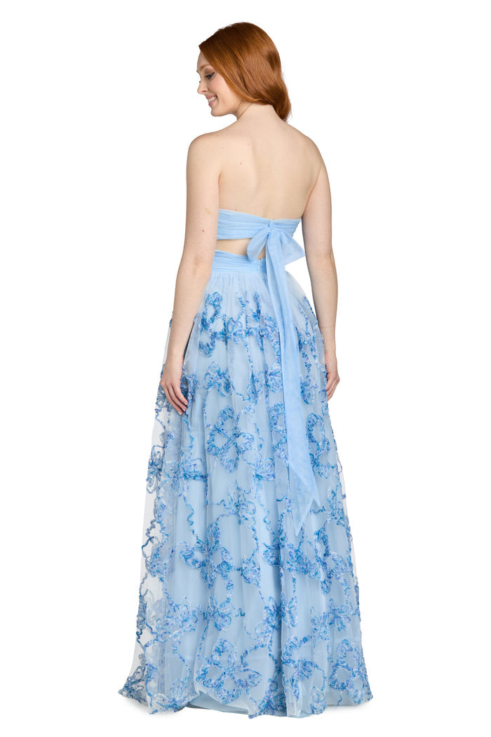 The Arabella Blue Bloom Gown