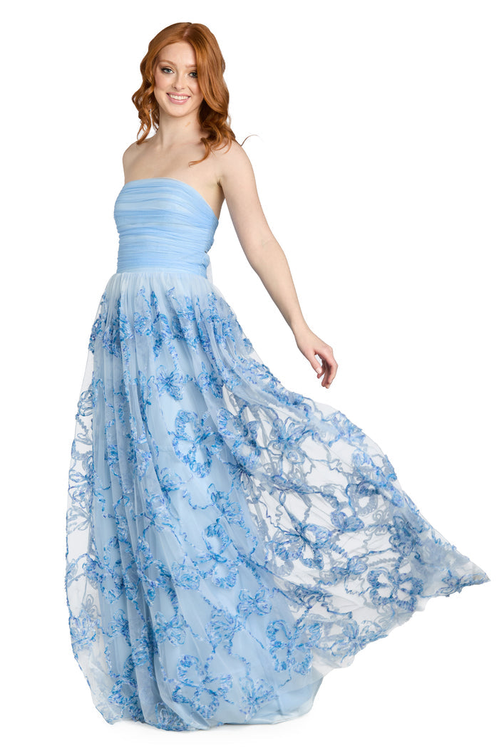 The Arabella Blue Bloom Gown