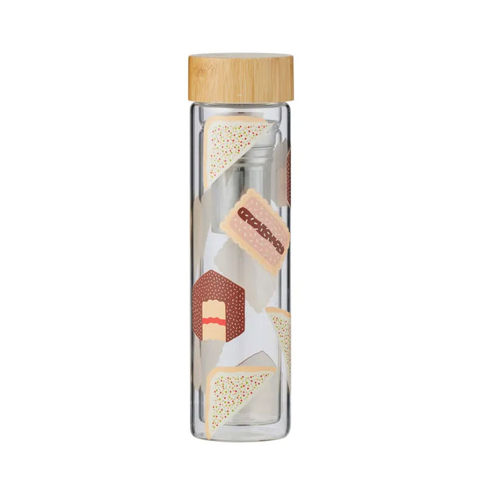 Goldy Gifts Tucker Double Wall Glass Tea Infuser | Koop.co.nz