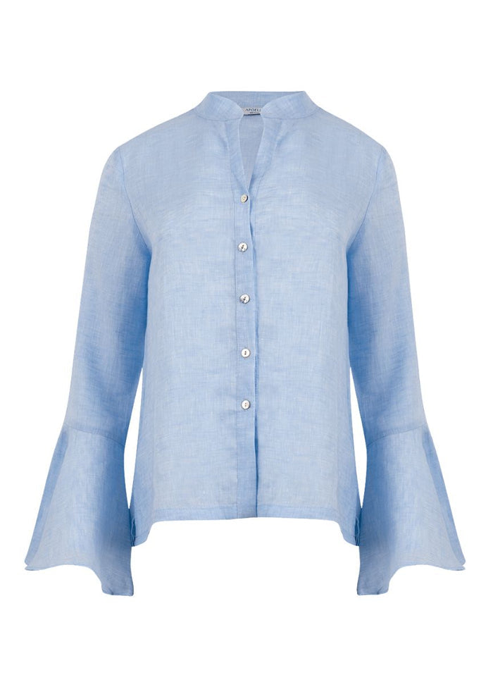 Shirts Apoella Virginia Shirt With Frills Sky Apoella