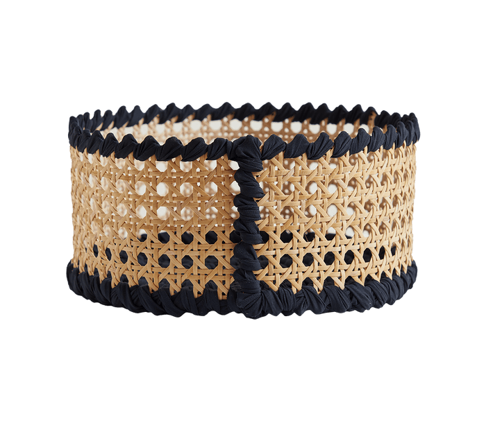 Baskets Alexandra Koumba WICKER BASKET MIDNIGHT BLUE / M Apoella