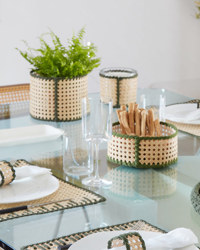 Baskets Alexandra Koumba Wicker Tall Basket OLIVE / L Apoella