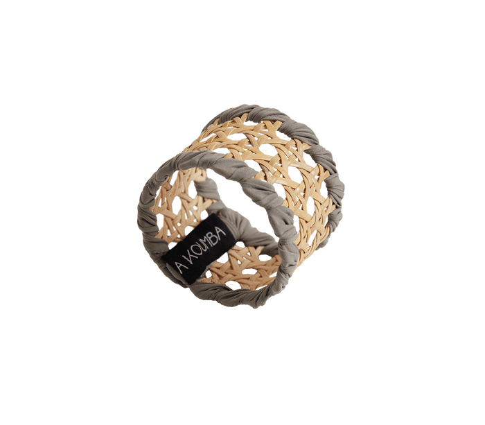 Alexandra Koumba WICKER TOWEL RING TAUPE / O/S Apoella