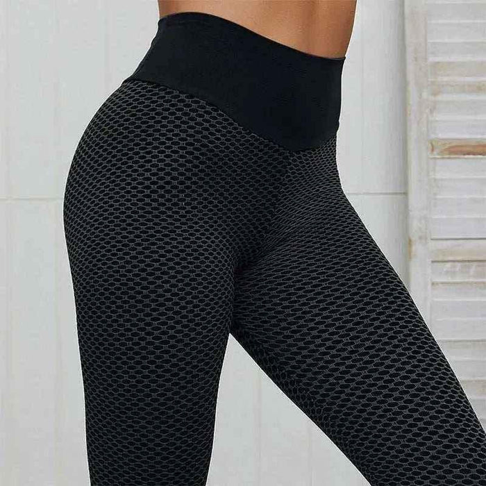 Women Leggings - SVOKOR High Waist Dot Activewear, Seamless Booty Lifting, Ankle-Length - Allen-Fitness